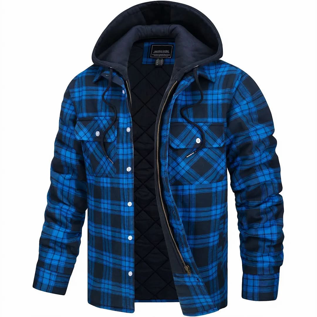 Hudson | Manteau en laine mélangée à carreaux Heritage